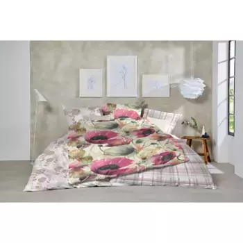 Постельное белье Primera «тонкое фланелевое постельное белье», бархатисто-мягкое и, конечно же, изготовленное из чистого хлопка, цвет Grn-Rot