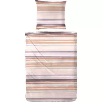 Постельное белье Primera «Волнистая полоска» с современными полосками в свежих тонах, цвет orange