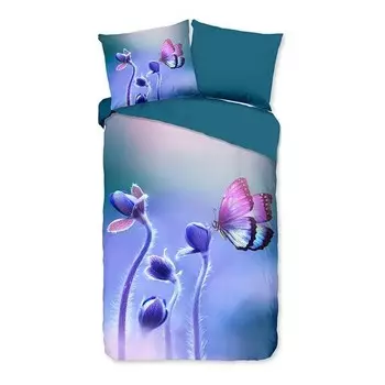 Постельное белье Pure Davine, 140x2x240 см цвет petrol