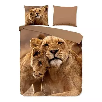 Постельное белье Pure Lovely, 200x200x3 см цвет braun/beige