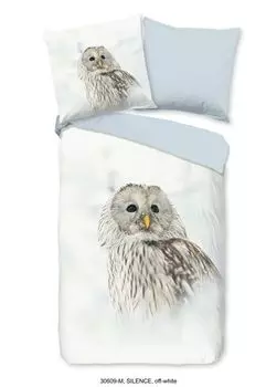 Постельное белье Pure сова - 135х200 см - 100% микрофибра Muller Textil