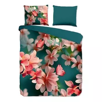 Постельное белье Pure Yeya, 240x2x240 см цвет petrol