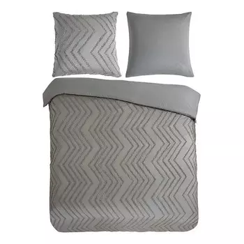 Постельное белье Pure Zigzag, 200x2x240 см, серо-коричневый