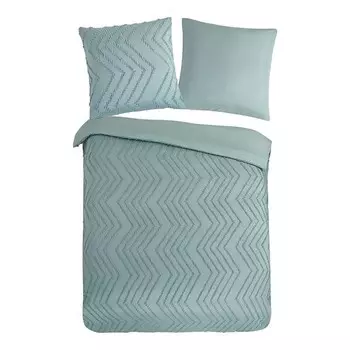 Постельное белье Pure Zigzag, 200x2x240 см цвет sage green