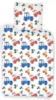 Постельное белье размером 100 х 140 см, тракторный мотив, хлопок BrandMac
