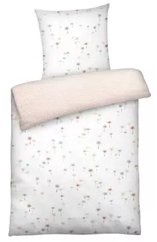 Постельное белье Renforce 155х220 см из 100% хлопка - пальмы/полоски Carpe Sonno