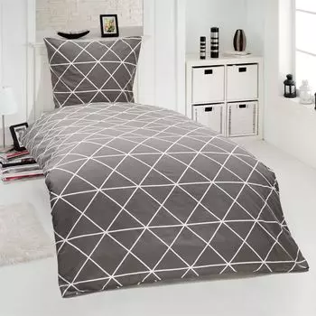 Постельное белье Renforcee треугольник дизайн 135x200 80x80 см Mskaan