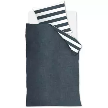 Постельное белье Rivira Maison «Lindy Lines», темно-синий