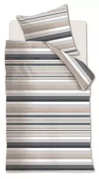 Постельное белье Rivira Maison Sturdy Stripe_Navy_DE_UV_155x220 155 x 220 см + 1x 80 x 80 см 1 пододеяльник, 1 наволочка Rivira Maison