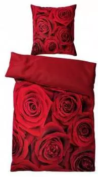 Постельное белье розы 135 х 200 см. Sanilo, красный