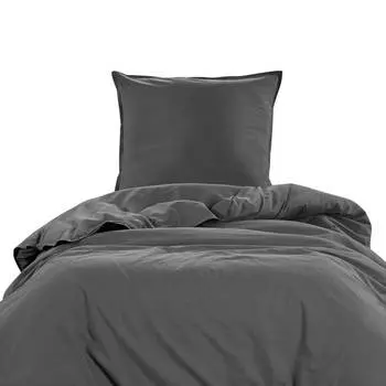 Постельное белье с эффектом стирки oeko tex Wometo, серый