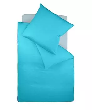 Постельное белье сатин Fleuresse цвет 240х220 см + 2 шт. 80х80 см бирюзовый