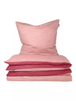 Постельное белье Schiesser set Doubleface Renforc 2 tlg, розовый