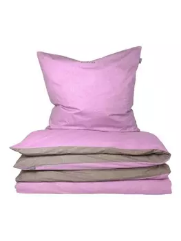 Постельное белье Schiesser set Doubleface Renforc 2 tlg, цвет ros-silber