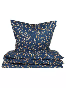 Постельное белье Schiesser set Liliebeth, цвет blau-beige