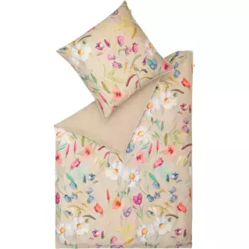 Постельное белье SCHNER WOHNEN коллекции «Fiori» изготовлено из экологически чистого хлопка Schner Wohnen-Kollektion, цвет sand/beige/natur