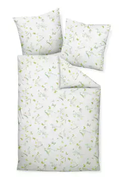 Постельное белье Seersucker Janine, желто-зеленый