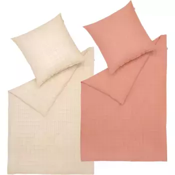 Постельное белье «Сетка», качество Renforce, JustB! Образец кольца Musterring, цвет orange