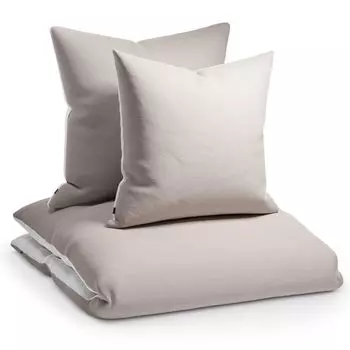 Постельное белье Sleepwise 200 x 200 см, постельное белье из микрофибры, протестировано OEKO-TEX, мягкое зимнее и летнее пододеяльник, антистатическое и дышащее, негладкое пододеяльник для аллергиков, 1 покрывало и 1 наволочка, бежевый