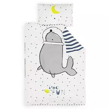 Постельное белье Soft Wonder Kids Edition 135 x 200 см, 50 x 75 см, дышащая микрофибра Sleepwise, белый