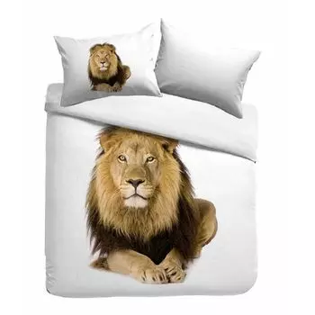 Постельное белье Sognamo George хлопковое 135х200+80х80см цвет белый Three Lilies