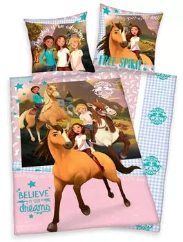 Постельное белье SPIRIT wild and free Horses 80х80+135х200см 100% хлопок Herding
