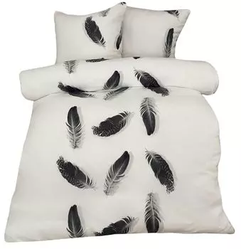 Постельное белье термофлис 3 шт. 220х240 микрофибра на молнии Buymax, черный