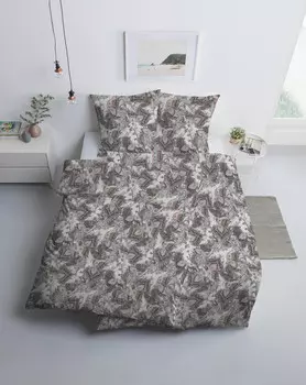 Постельное белье тиберио сатин Estella, антрацитовый