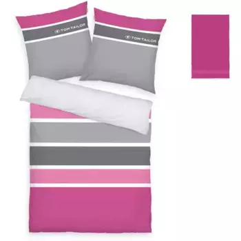 Постельное белье TOM TAILOR HOME» Феликс в размере. 135х200 или 155х220 см", с БЕСПЛАТНЫМ дополнением: гостевое полотенце на молнии, цвет beere