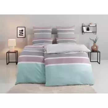 Постельное белье TOM TAILOR HOME» Феликс в размере. 135х200 или 155х220 см", с БЕСПЛАТНЫМ дополнением: гостевое полотенце на молнии, цвет mauve