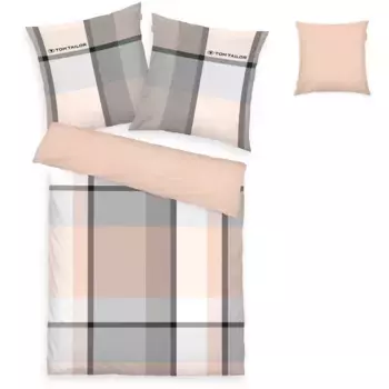 Постельное белье TOM TAILOR HOME» Ленни в размере. 135x200 или 155x220 см", с БЕСПЛАТНЫМ дополнением: чехол на подушку, цвет natur