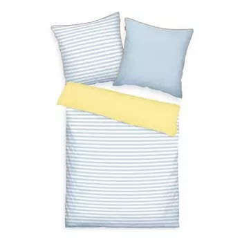 Постельное белье Tom Tailor Tom Tailor, 155x0,5x220 см цвет light lemon & sky blue
