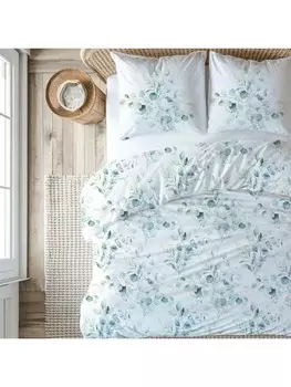 Постельное белье TRAUMHELDEN Set Eukalyptus Blumen Bltter Zweige, зеленый