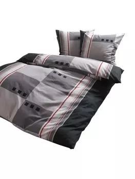 Постельное белье Traumschlaf Davos, серый