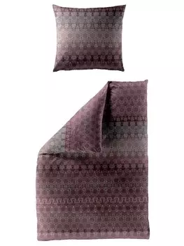 Постельное белье Traumschloss Mako Satin Digitaldruck 5276_60 gemustert rubin, фиолетовый