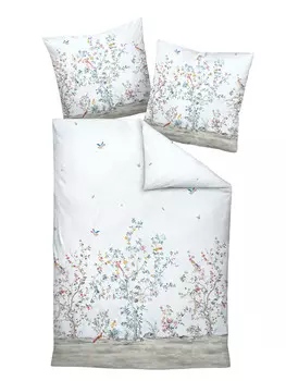Постельное белье Traumschloss Mako Satin Deluxe Wildblumen Vgel, красочный