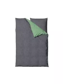 Постельное белье Traumschloss Melange Flanell, зеленый