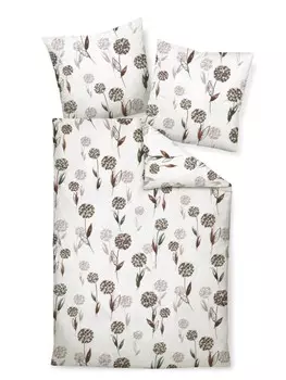 Постельное белье Traumschloss Premium Flanell rotbraun mauve, зеленый