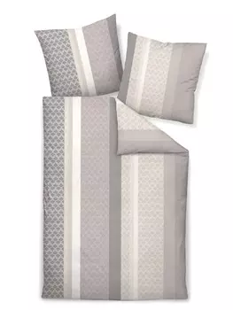 Постельное белье Traumschloss Premium Flanell gemustert, коричневый