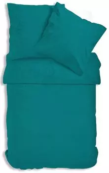 Постельное белье Uni Renforce 135х200 см или 155х220 см хлопок на молнии, цвет: бирюзовый, размер: 4 шт. 135х200 см One-Home