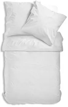 Постельное белье Uni Renforce 135х200 см или 155х220 см хлопок на молнии, цвет: белый, размер: 2 шт. 155х220 см One-Home