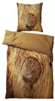 Постельное белье в деревенском стиле 135 х 200 см. Sanilo, коричневый