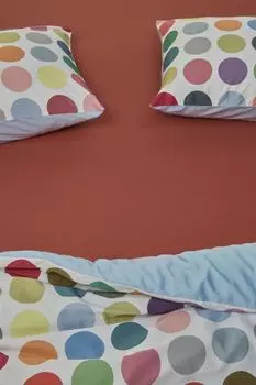 Постельное белье в голландском дизайне, сплиттоппер, простыня на подкладке, органическая лайкра, цвет TDS, красный, размер 200x200/220 Beddinghouse Dutch Design