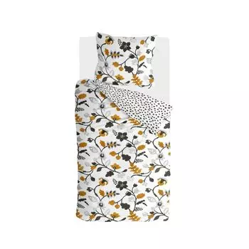 Постельное белье Walra Dots & Flowers белый - 155x220 см
