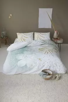 Постельное белье Walra Painted Nature Green/Gold - 200x220 см