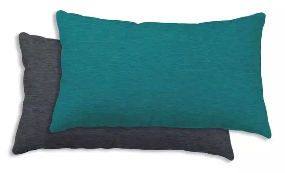 Постельное белье Winter Beaver Меланжевый Крапчатый Меланжевый Хлопок Приятный Пушистый Теплый Мягкий, Размер: 2 шт., 40 x 80 см, Цвет: Петрол / Антрацит One-Home