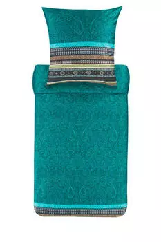 Постельное белье зернистый сатин Bassetti, зеленый