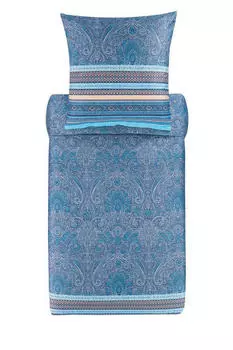 Постельное белье зернистый сатин Bassetti, синий