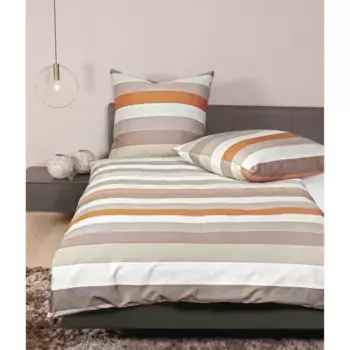 Постельное белье «Жанин» J. Д. 87080", на молнии Janine, цвет naturell/ton/kubasand