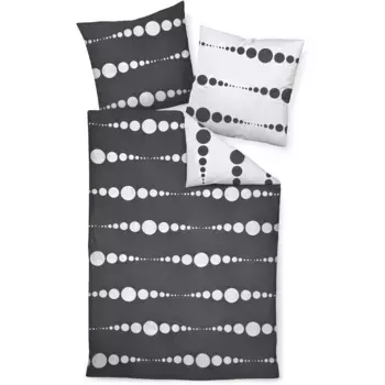 Постельное белье «Жанин» J. D.87091 08 200X200+2x80x80", на молнии Janine, цвет rauchperle